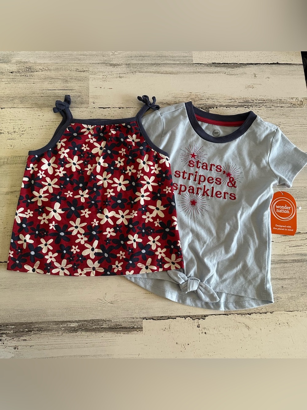 Toddler 2 July 4th Tops Size 3T NEW
